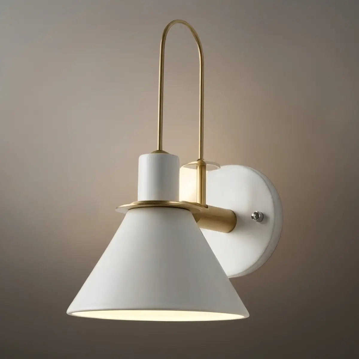 Irondale Nordic Conical Wall Lamp - Metal for Living Room/Bedroom